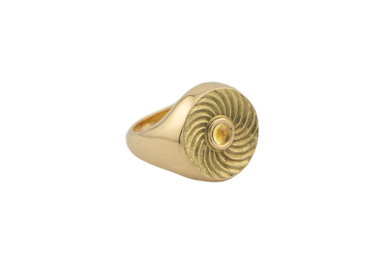 Aer Ring with Cabochon