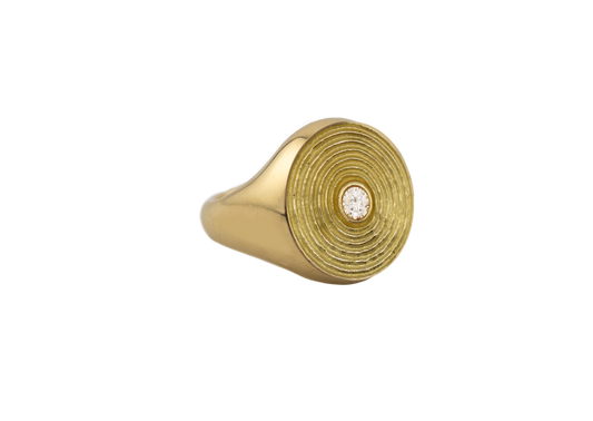 Aether Ring with Diamond