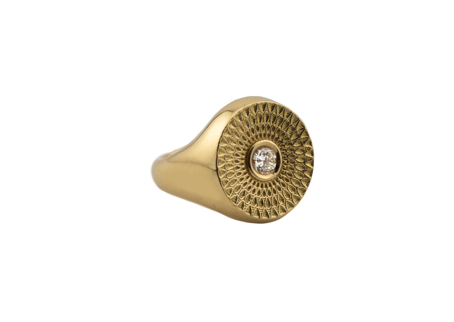 Aqua Ring with Diamond